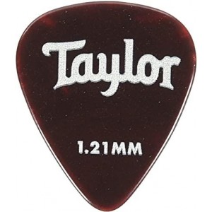 Taylor Celluloid 351 Picks, Tortoise Shell, 1.21mm, 12-Pack